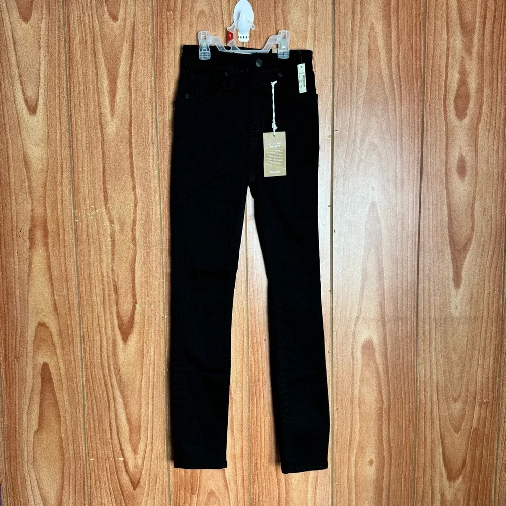 Madewell Curvy‎ High Rise Skinny Black Jenas 23 - Picture 2 of 7